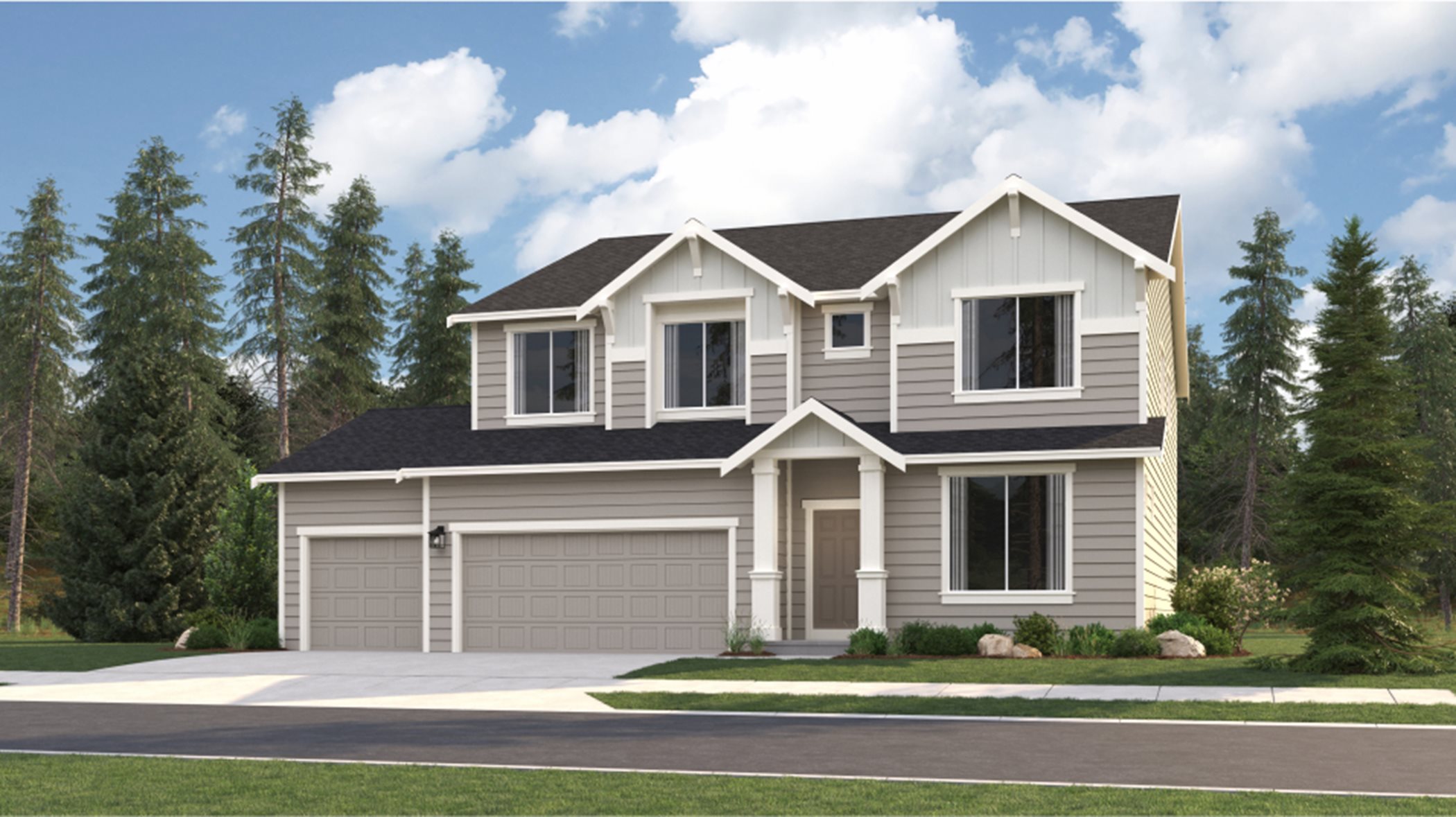 Elevation A home rendering image
