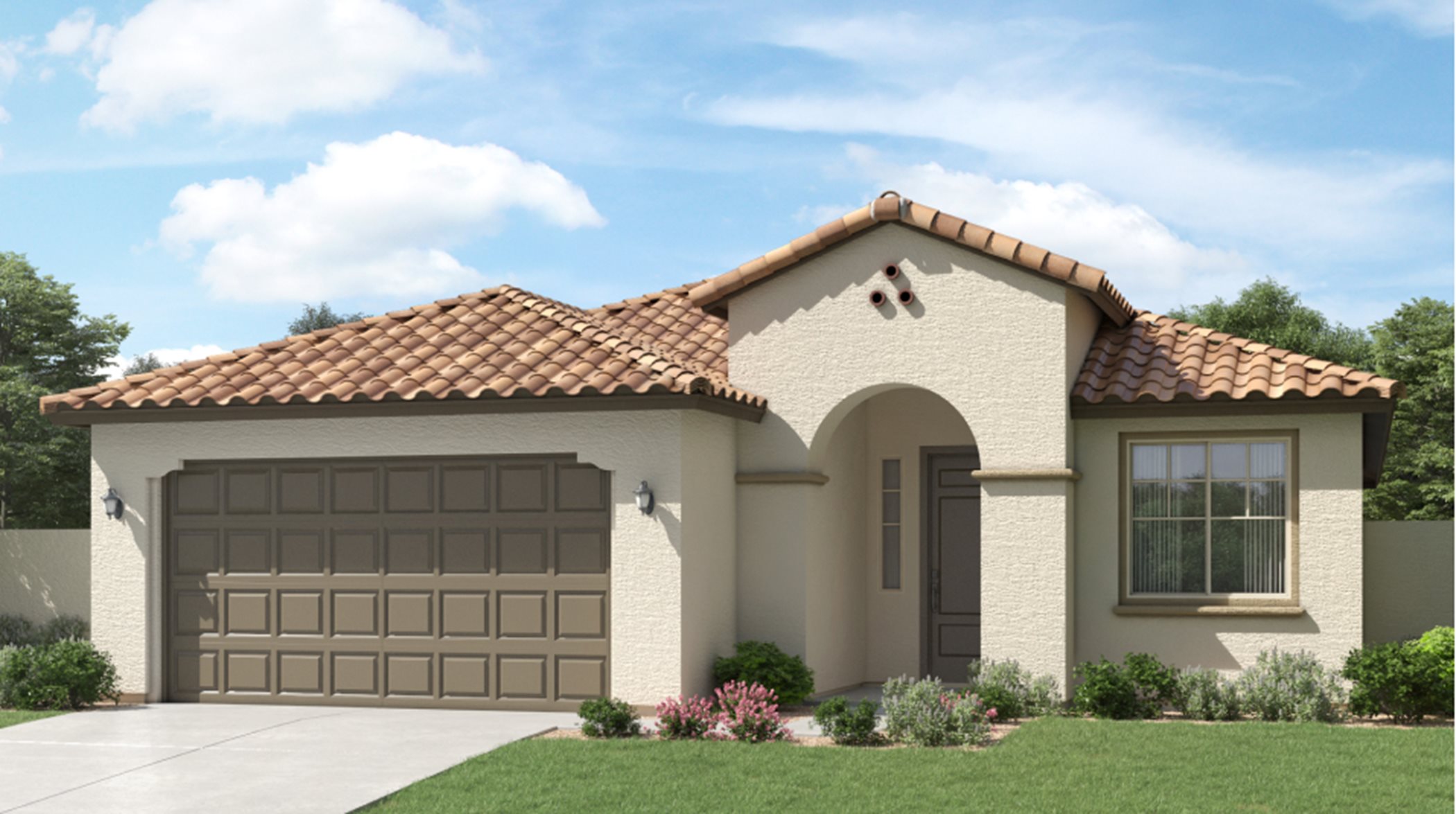 Spanish Colonial home rendering image