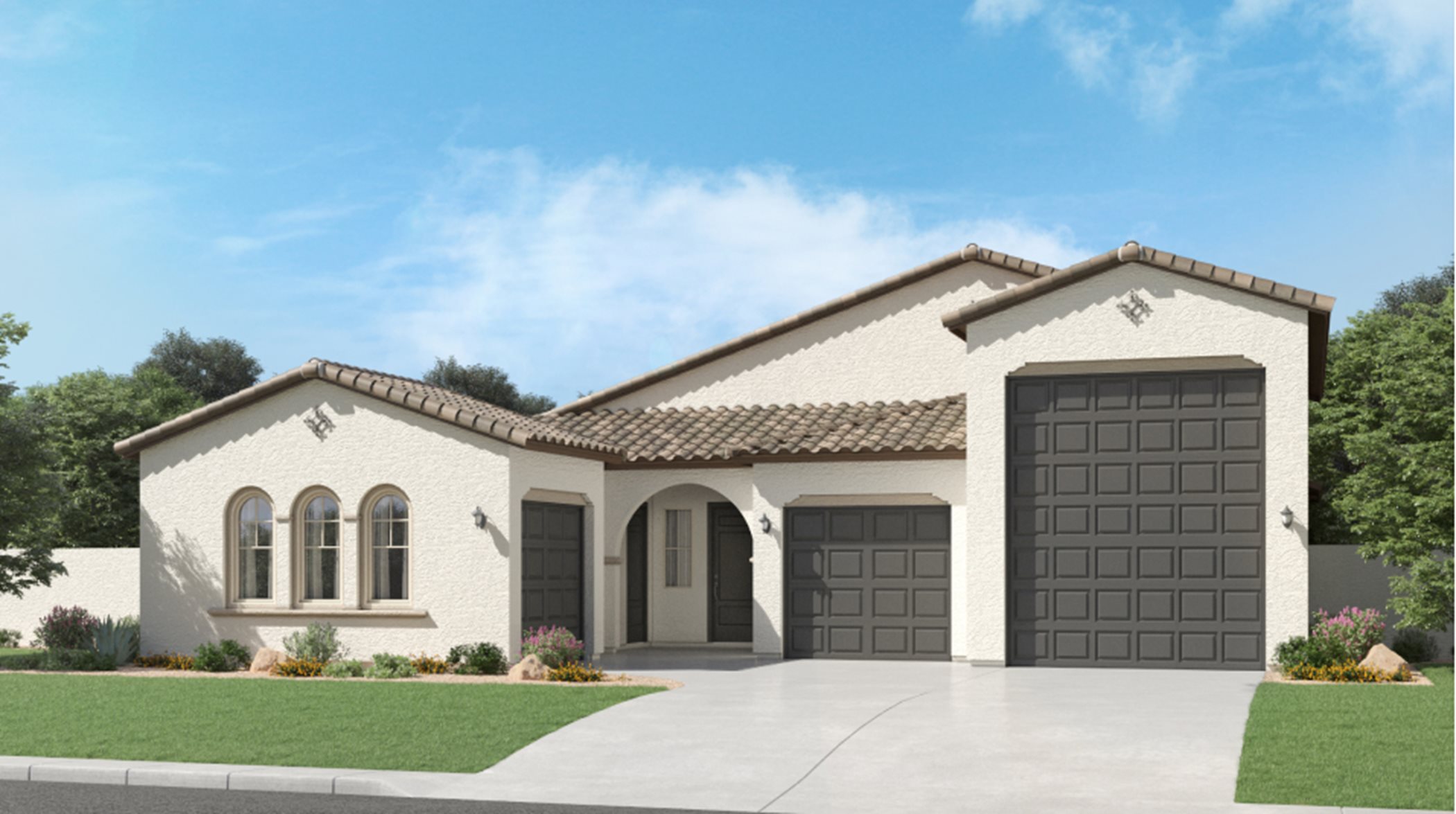 Spanish Colonial home rendering image