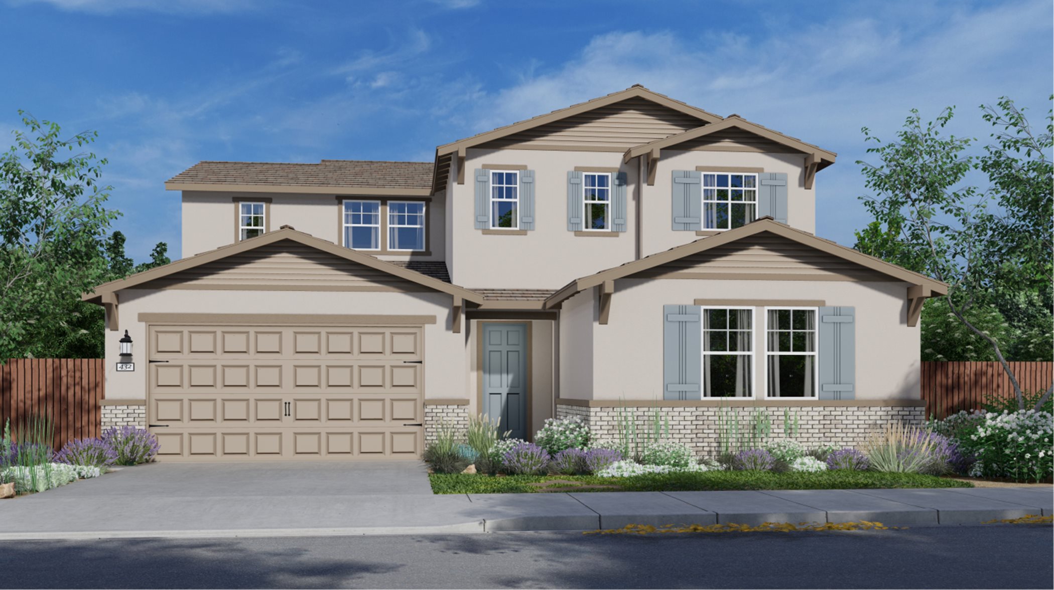 Residence 3308 Elevation C - Craftsman