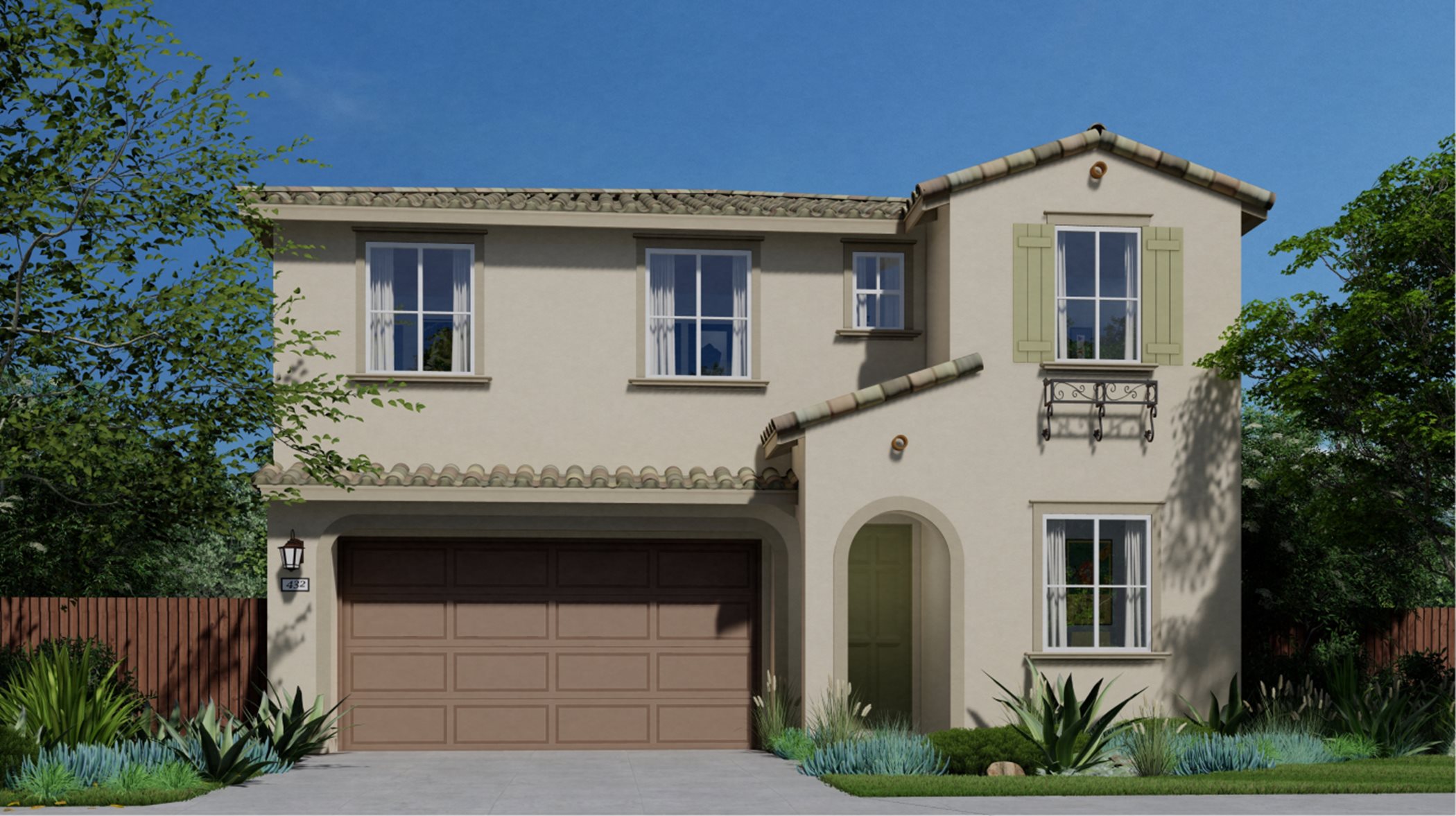 Residence 2024 Elevation A - Spanish Colonial