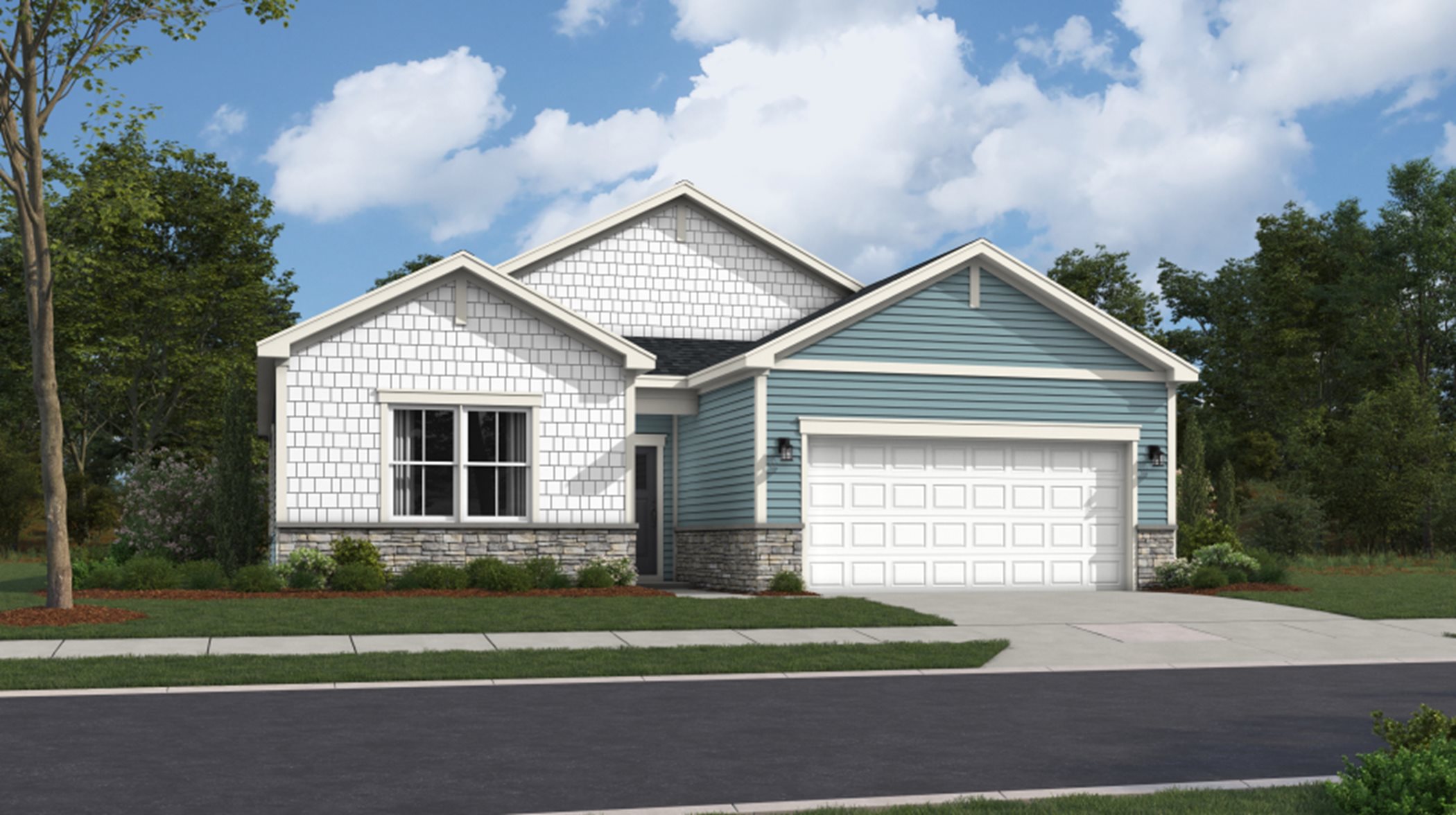 Hanover Slab Exterior Rendering Cottage