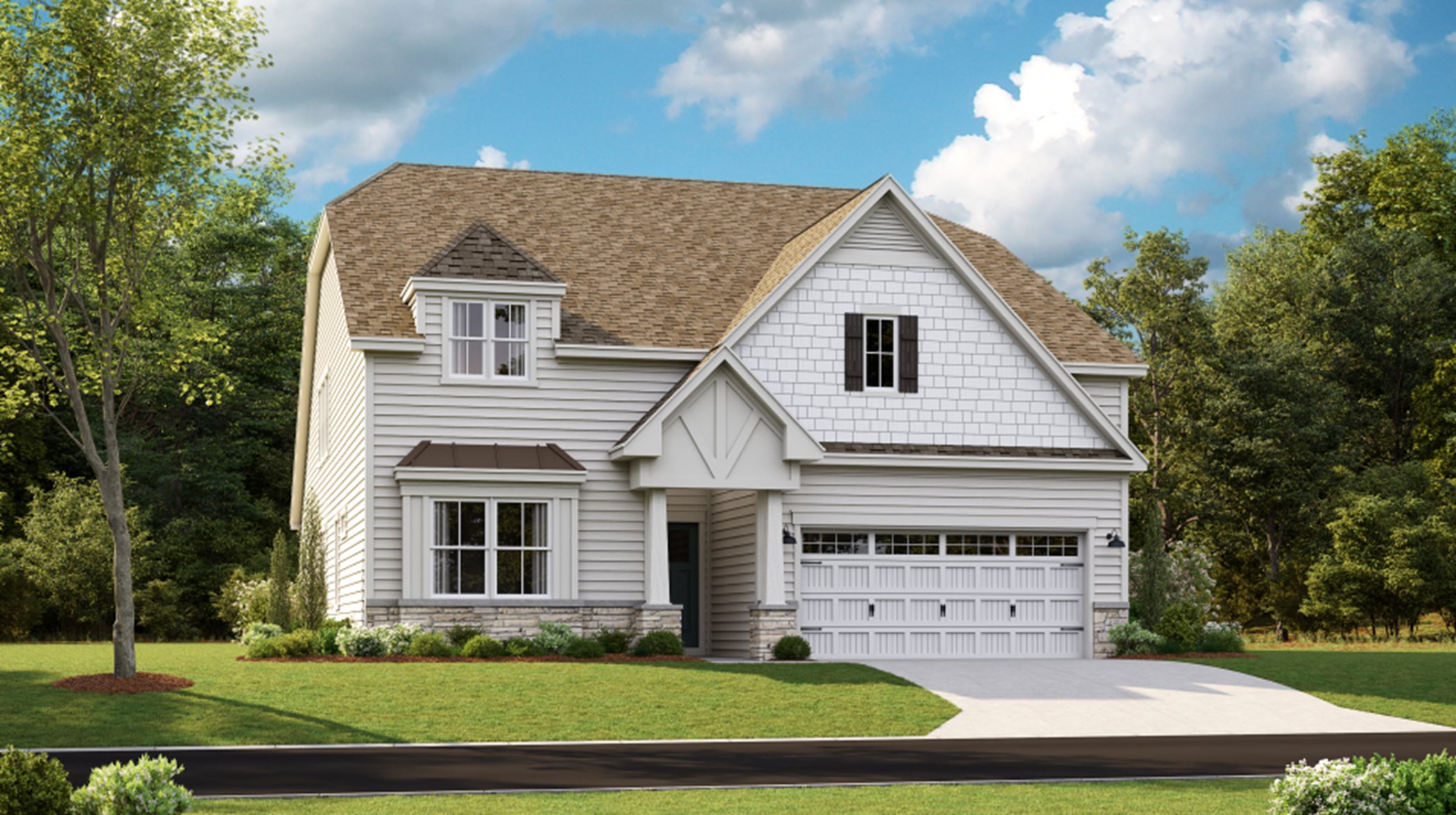 Dover Exterior Rendering Cottage